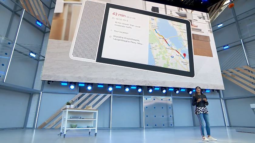 Google Assistant Map Smart Display